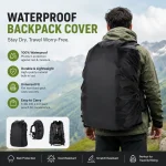 MotoZen Waterproof Backpack Cover | Rainproof, Dustproof & Lightweight Travel Bag Protector