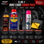 MotoZen Complete Bike Care Kit – Chain Lube, Anti-Rust Spray, Polish & More