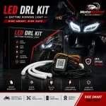 LED DRL Kit for Motorcycle | RGB Daytime Running Light | Waterproof 12V Plug & Play