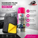 Dashboard Polish & Microfiber Cloth Combo Pack