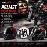 Helmet Phone Mount – Secure Hands-Free Motorcycle Mobile Holder for Safe Riding