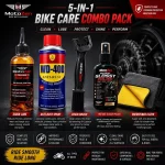 5-in-1 Bike Care Combo Pack | Complete Motorcycle Cleaning & Maintenance Kit