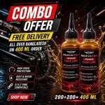 MotoZen Premium Chain Lube Combo 400ml (200ml + 200ml)