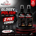 Instant Glossy Polish Spray 2PCS Combo for Motorcycle Shine & Protection
