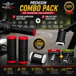 Motorcycle Handlebar Grip Cover + Shift Lever Cover Combo | Premium Bike Protection Set