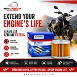 Suzuki Genuine Engine Oil Filter – Motorcycle Engine Oil Filter for Maximum Engine Protection