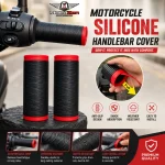 Motorcycle Silicone Handle Grip Cover – Comfortable Anti-Slip Grip for Bike Riders