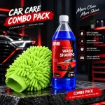 Premium Car Wash Combo Pack | 1L Car Shampoo + Microfiber Wash Mitt